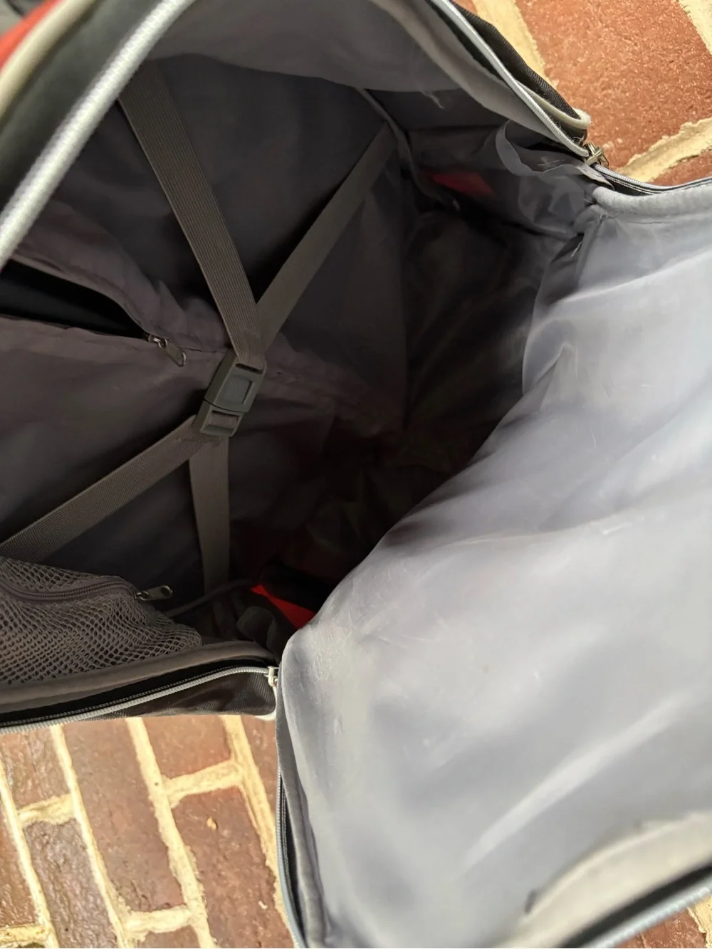 Jeep Rolling Backpack Carry On Luggage in Orange and Black CLEAN Good Condition
